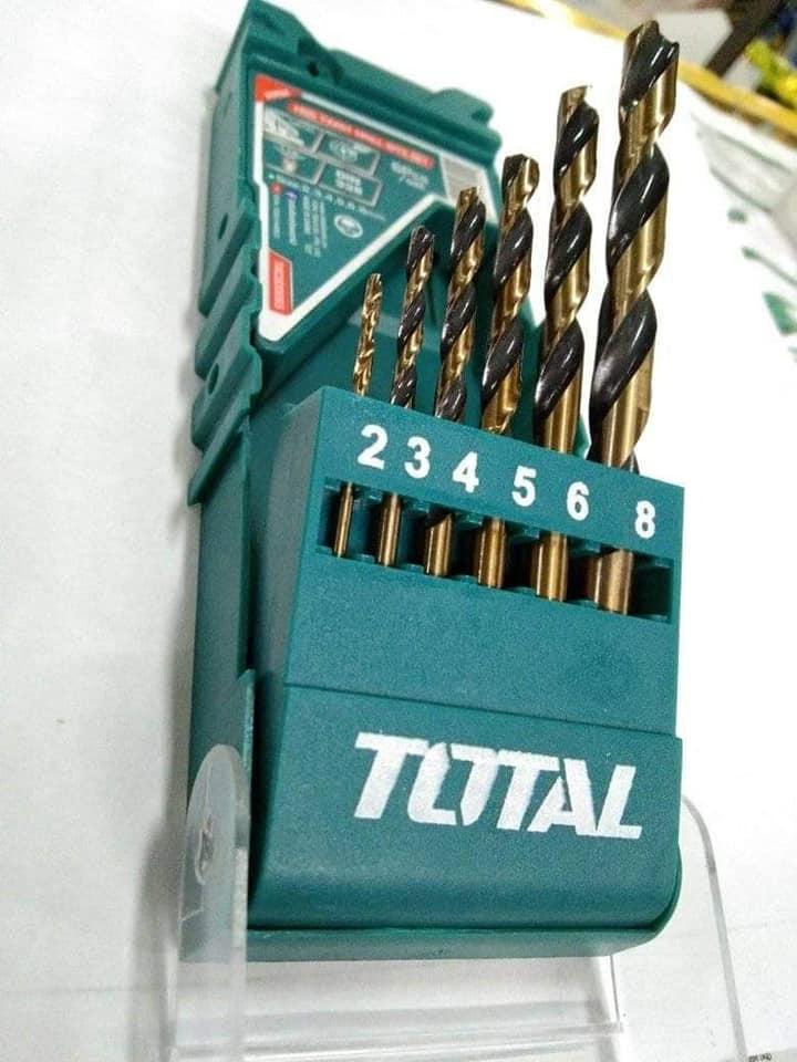 BỘ MŨI KHOAN KIM LOẠI HSS 6 CHI TIẾT TOTAL TACSD0065