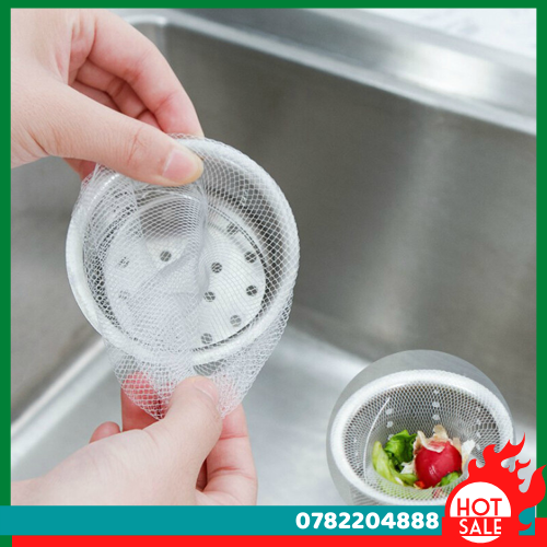 Túi 100 Lưới Lọc Rác Bồn Rửa Chén Giúp Cho Bồn Rửa Chén Không Bị Nghẽn Tắc Do Rác, Lọc Cặn Bẩn Hiệu Quả Sau Khi Rửa Chén Gd457-Luoilr100 - CH Hương Thị Miễn Phí Vận Chuyển