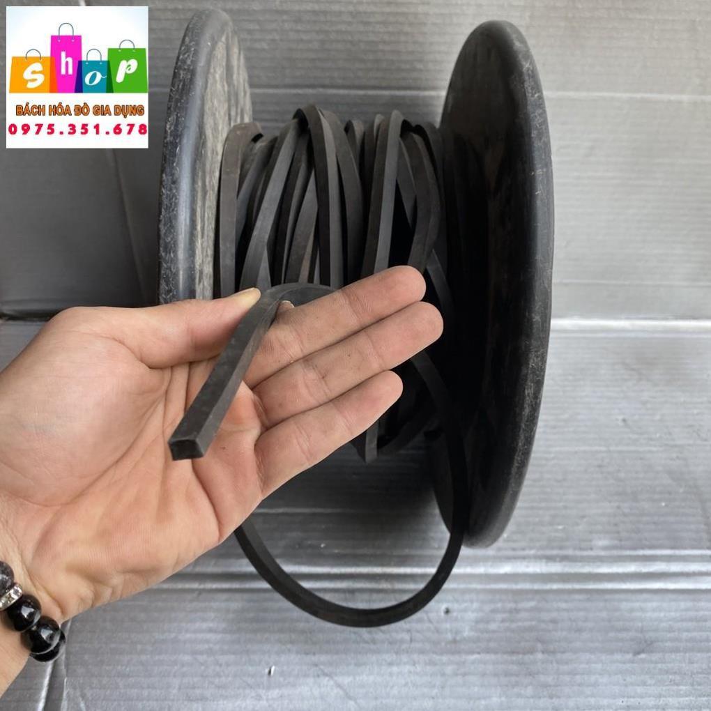 Dây Chun Buộc Hàng Bản Vuông Màu Đen Chiều dài bán theo nhu cầu