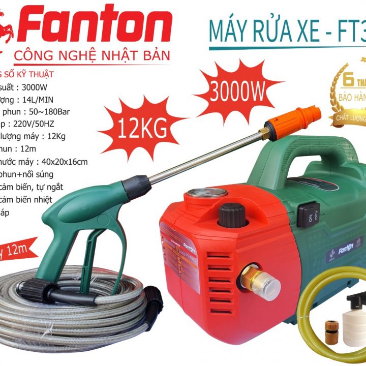 Máy Rửa Xe 3000W Fanton FT30