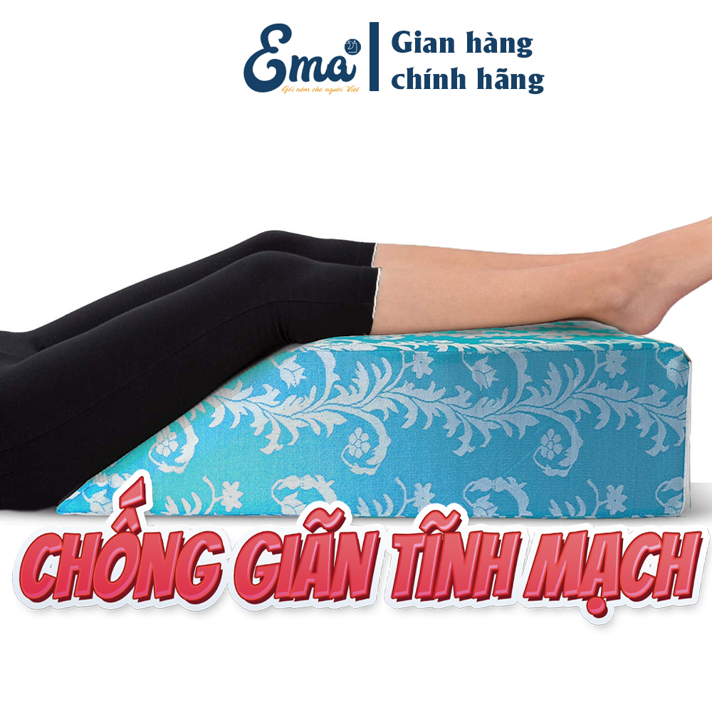 Gối kê chân chống giãn tĩnh mạch chân Ema thế hệ thứ 2 - Chiều cao chuẩn y tế - Bác sĩ khuyên dùng