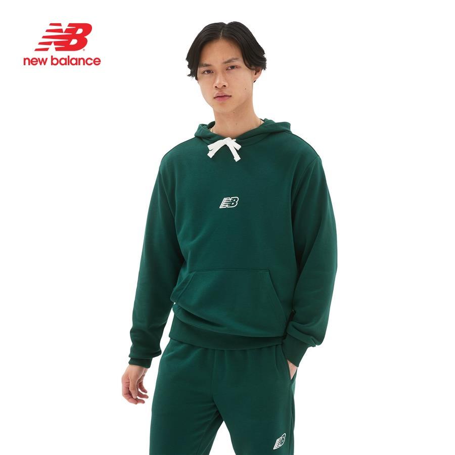 Áo khoác hoodie thời trang nam New Balance APP LIFESTYLE HOODIES M NIGHTWATCH GREEN - AMT23511NWG