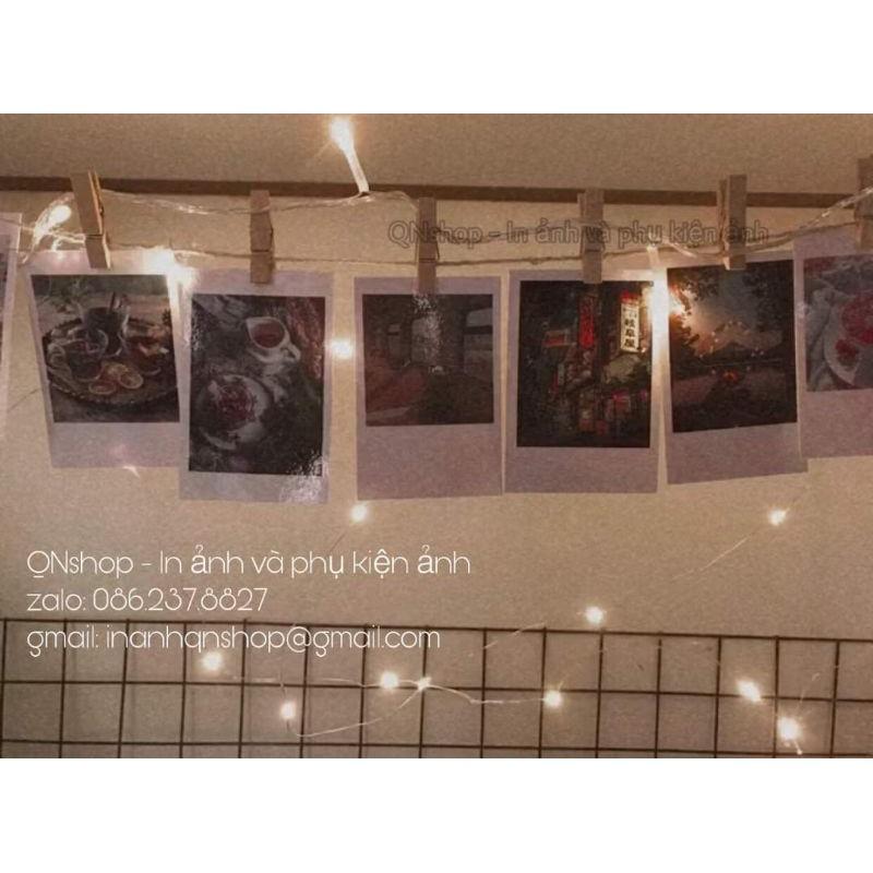 Khung sắt treo ảnh trang trí, đèn led, đèn đom đóm, in ảnh các cỡ theo yêu cầu...