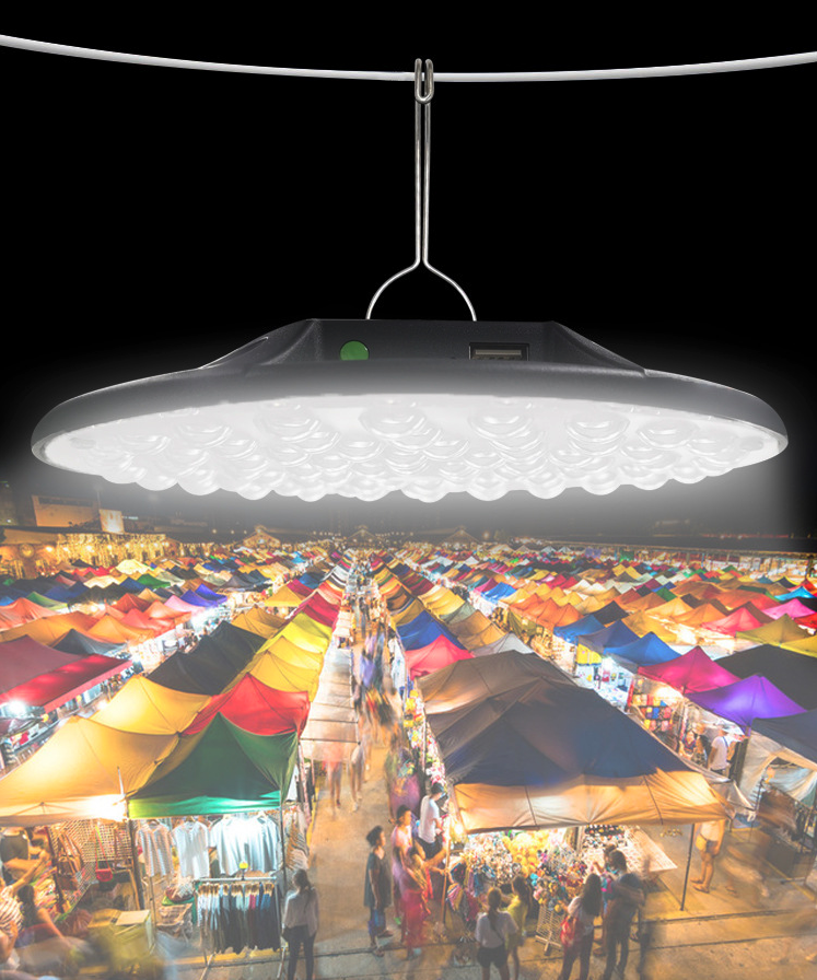 Đèn led treo ngoài trời tích điện, đèn led họp chợ, du lịch