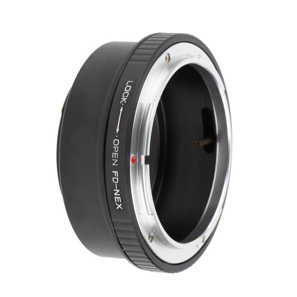 FD-NEX Adapter Ring For Canon FD Lens To Sony NEX E NEX-3 NEX-5 NEX-VG10 - Black+Silver