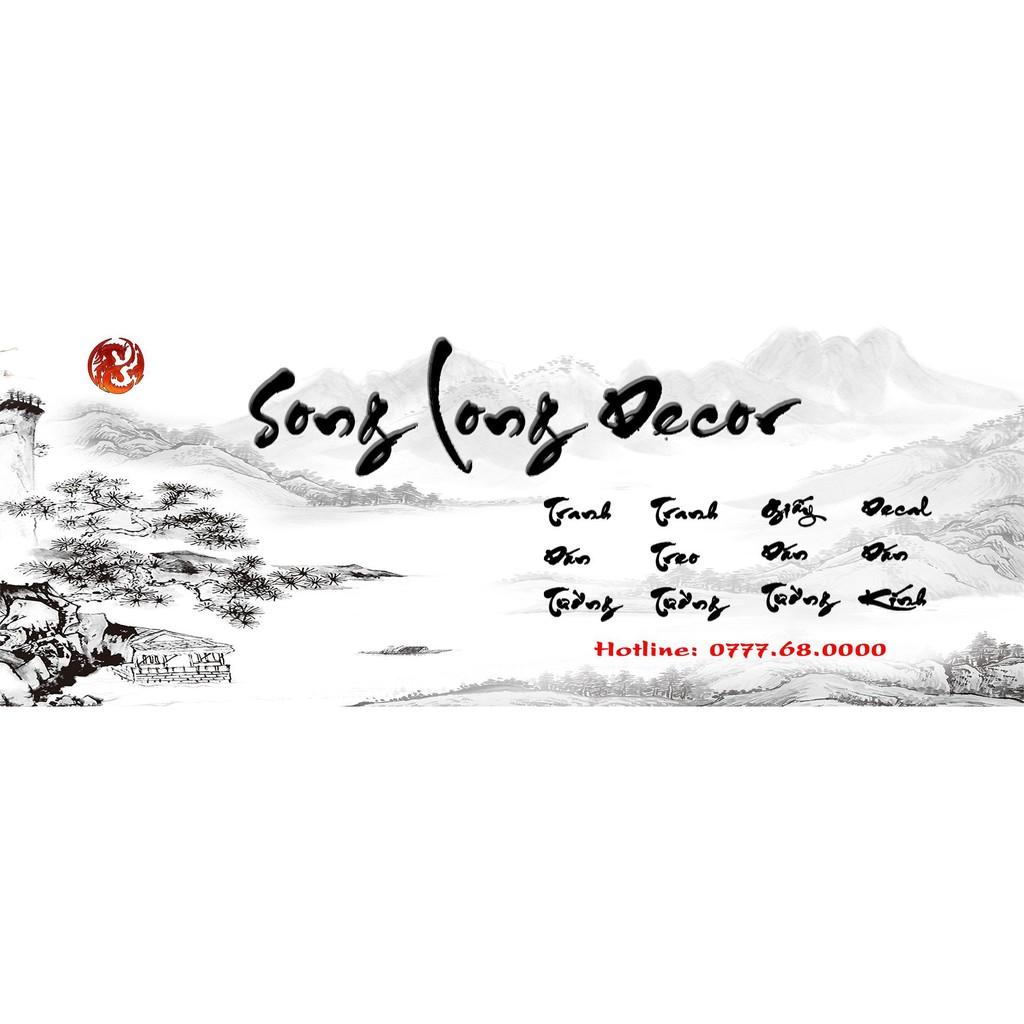 TRANH DÁN TƯỜNG SANG TRỌNG GIẢ RÈM CỬA, PHÀO CHÌ