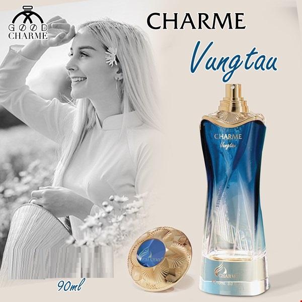 Nước hoa nữ cao cấp Charme VungTau 90ml với gam màu xanh biển thướt tha như tà áo dài người con gái Việt Nam