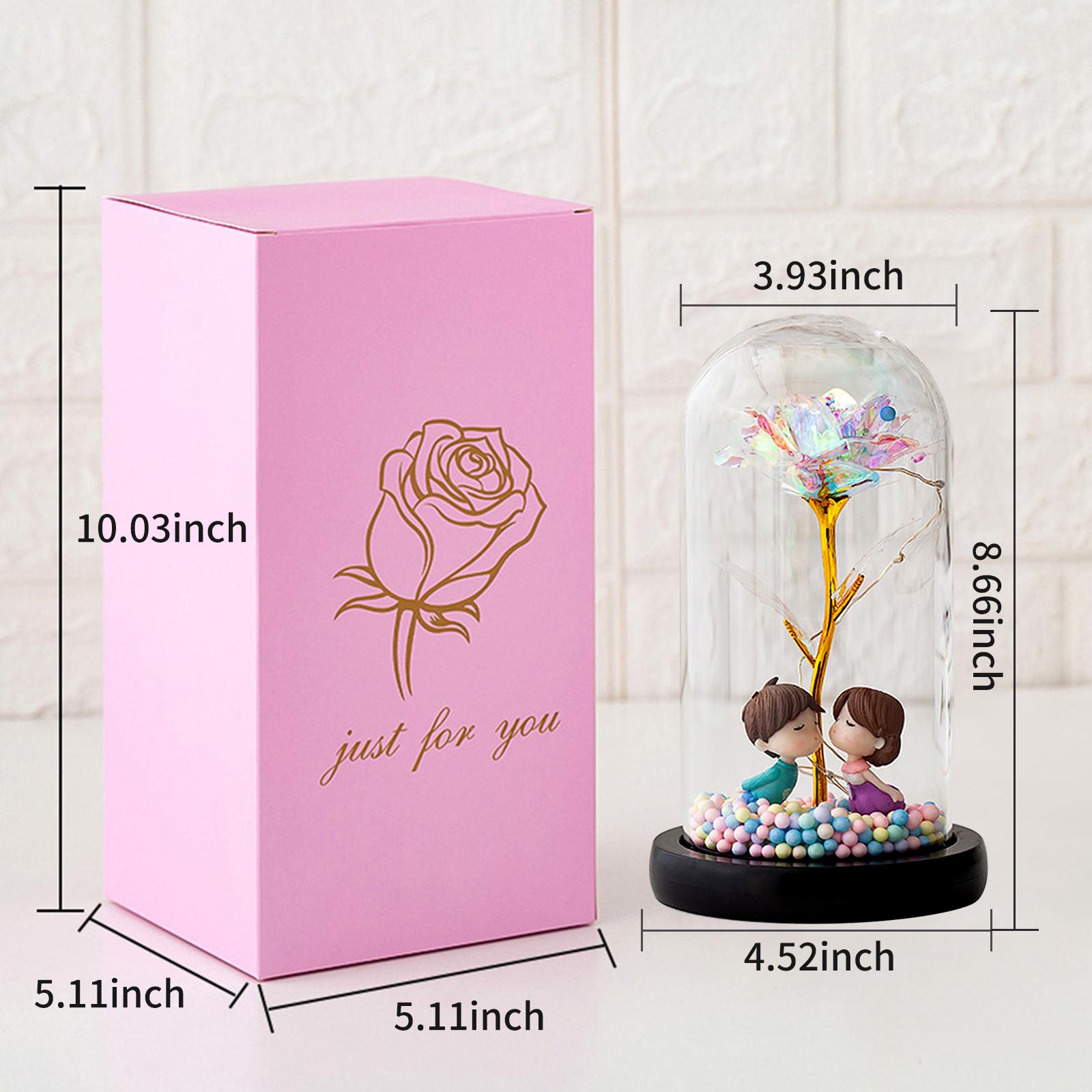 Đèn Led Hoa Hồng Trong Thủy Tinh Có Thể Làm Quà Tặng Mẹ Hoặc Bạn Gái