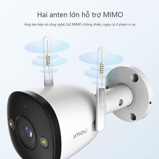 Camera ngoài trời Imou Bullet 2 ipc-f22fep độ phân giải 2MP, chống nước IP67, quay có màu ban đêm, cảnh báo chuyển động - Hàng Chính Hãng