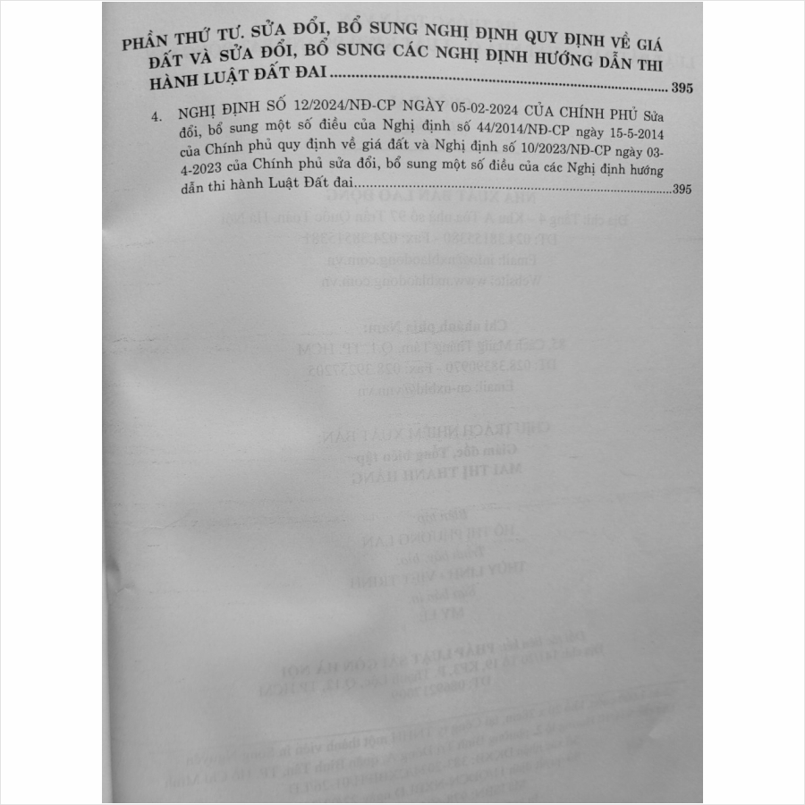 Hệ Thống Toàn Văn Luật Đất Đai 2024 - Luật Nhà Ở 2023 - Luật Kinh Doanh Bất Động Sản 2023