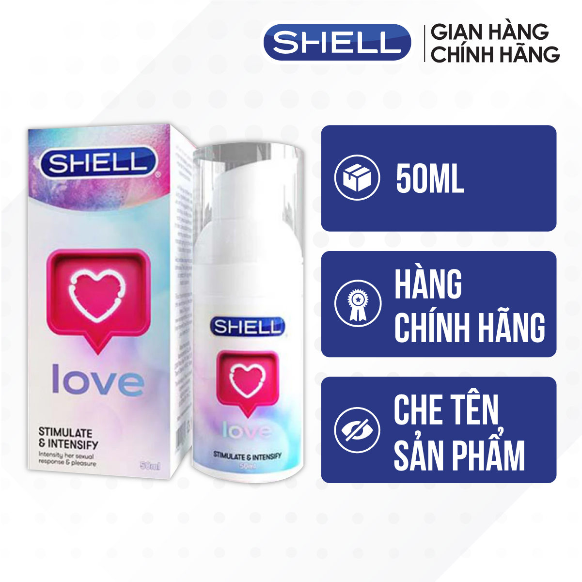 Gel bôi trơn tăng khoái cảm nữ - Shell Love