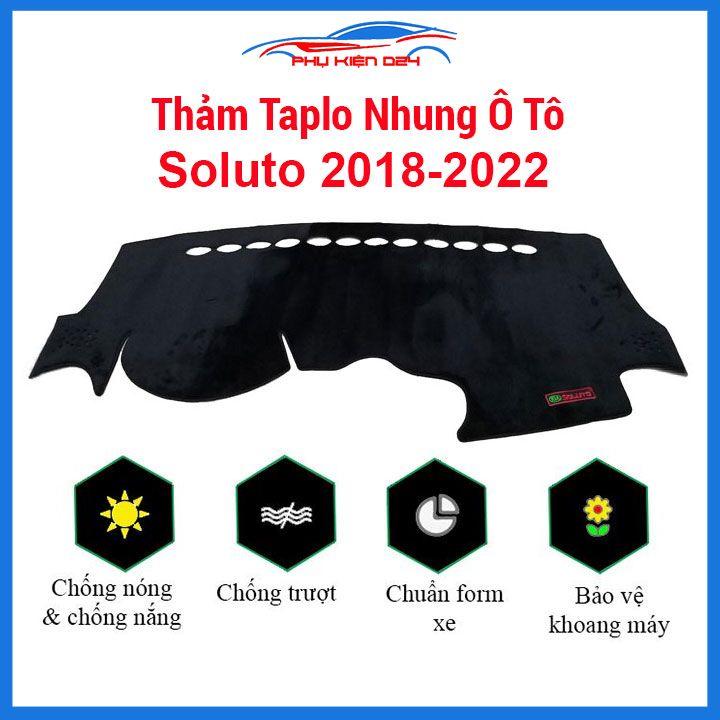 Thảm taplo ô tô Kia Soluto 2018-2019-2020-2021-2022 thảm nhung lót taplo xe hơi chống nắng, cách nhiệt tốt