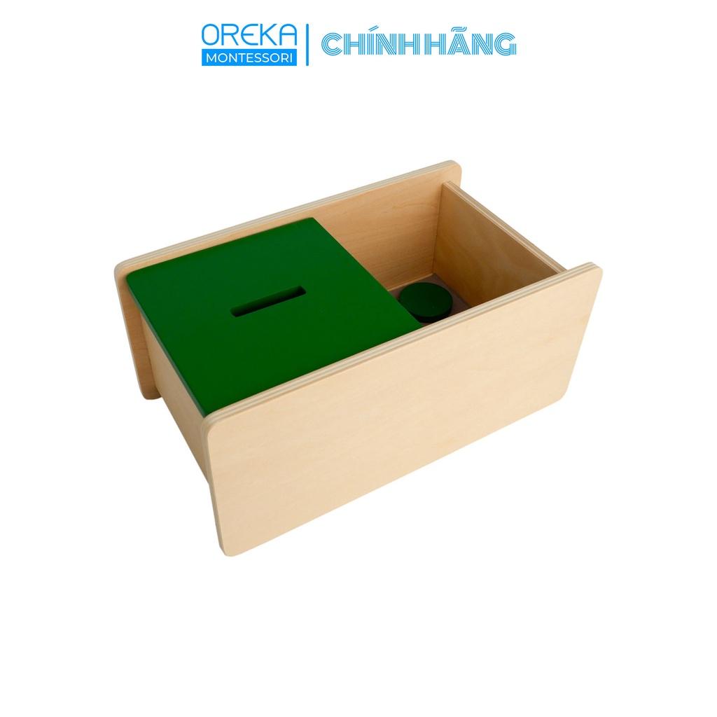 Đồ chơi trẻ em Oreka Montessori Hộp thả nắp lật - 1 Khe - 0120900