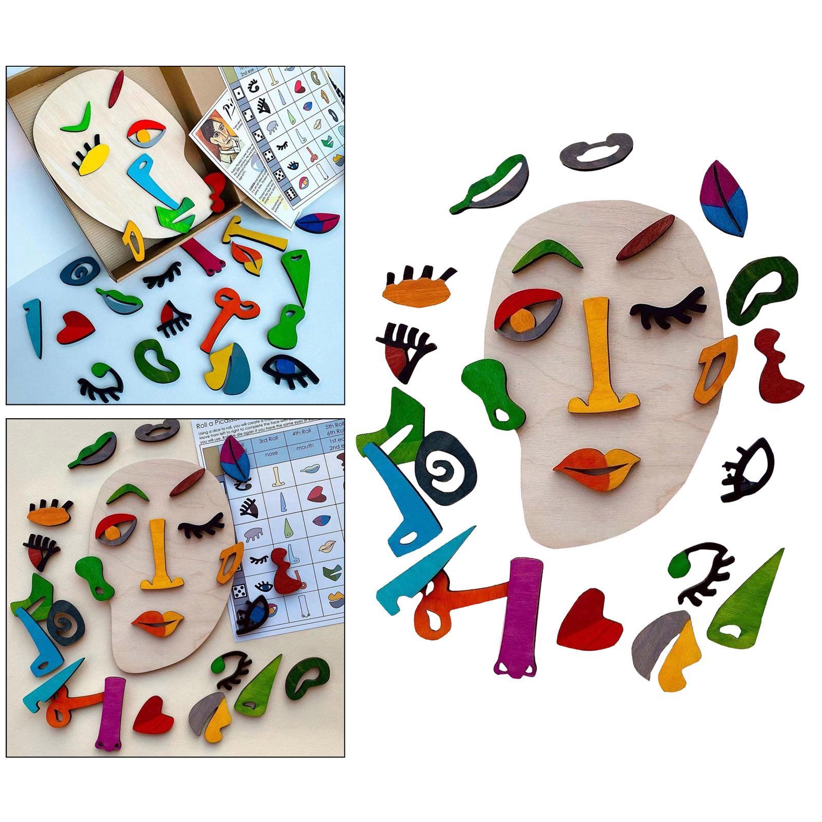 Wooden Puzzle Toys Building Blocks Toys Detachable Art Puzzle for Boys Girls