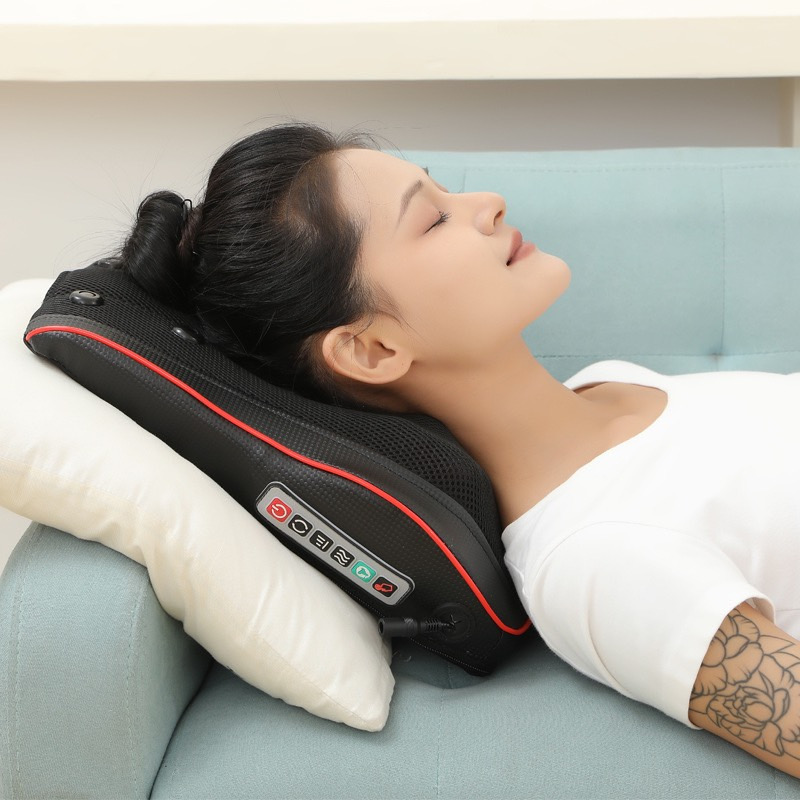 ￼Gối Mát Xa Cổ Vai Gáy HAIZIN - Máy Masage cổ vai gáy đa năng cao cấp BH12T