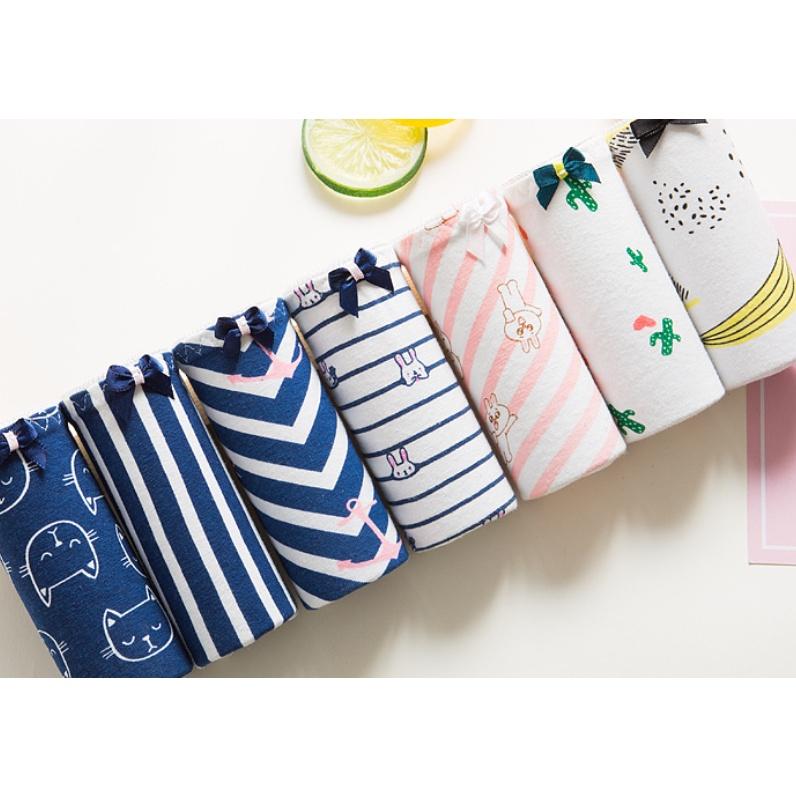 Quần Lót Nữ Cotton Kháng Khuẩn Hình Trái Cây Thời Trang Ngang Eo . Hàng Loại Đẹp.