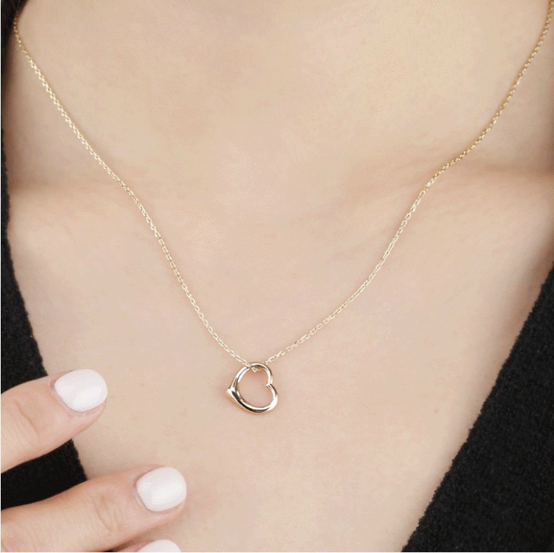 Mặt Dây Chuyền Vàng 14K Hình Trái Tim  - MOON Jewelry