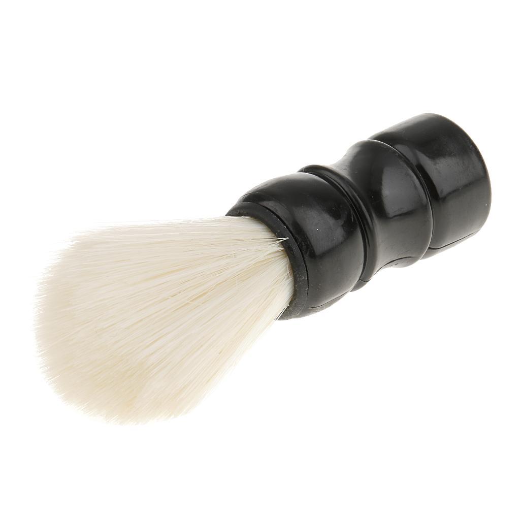 Synthetic Shaving Brush Soft Nylon Bristles Salon Home Beard Mustache Tool