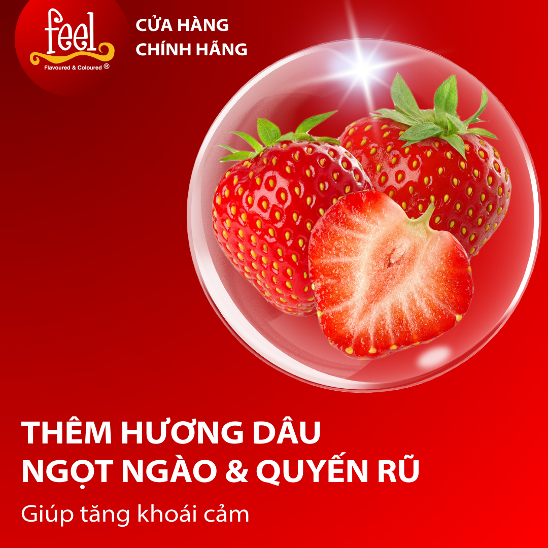 Bộ 3 hộp Bao cao su Feel 4 in 1 (12 bao) - Bao cao su kéo dài thời gian, có Gân và Gai.