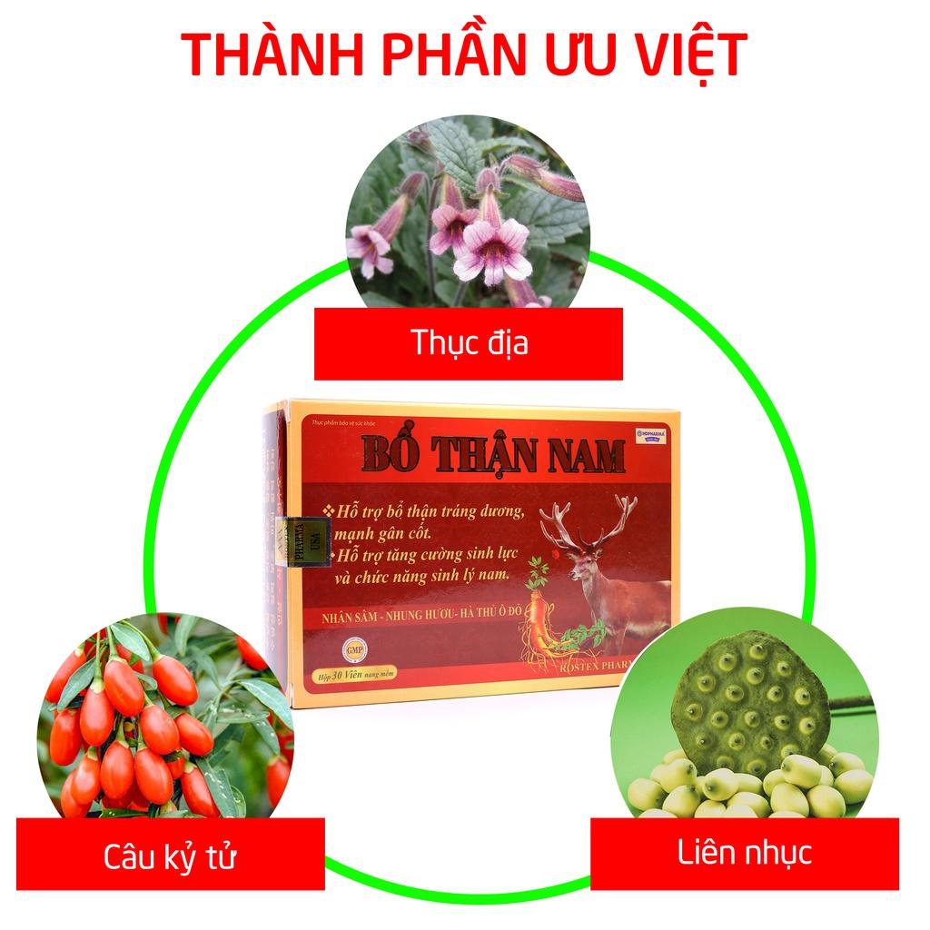 Tăng cường sinh lý Bổ Thận Nam HDPHARMA bổ thận, tráng dương - 30 viên (Bổ Thận Nam Vỉ)