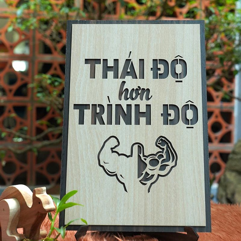 Tranh tạo động lực TDL008 - Thái độ hơn trình độ