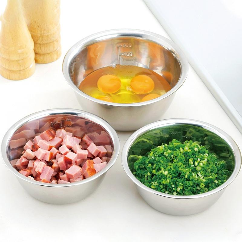 Set 5 Âu Trộn,Bát Trộn,Tô Trộn Inox Có Chia Vạch Cao Cấp Chuyên Dụng Trong Nhà Bếp