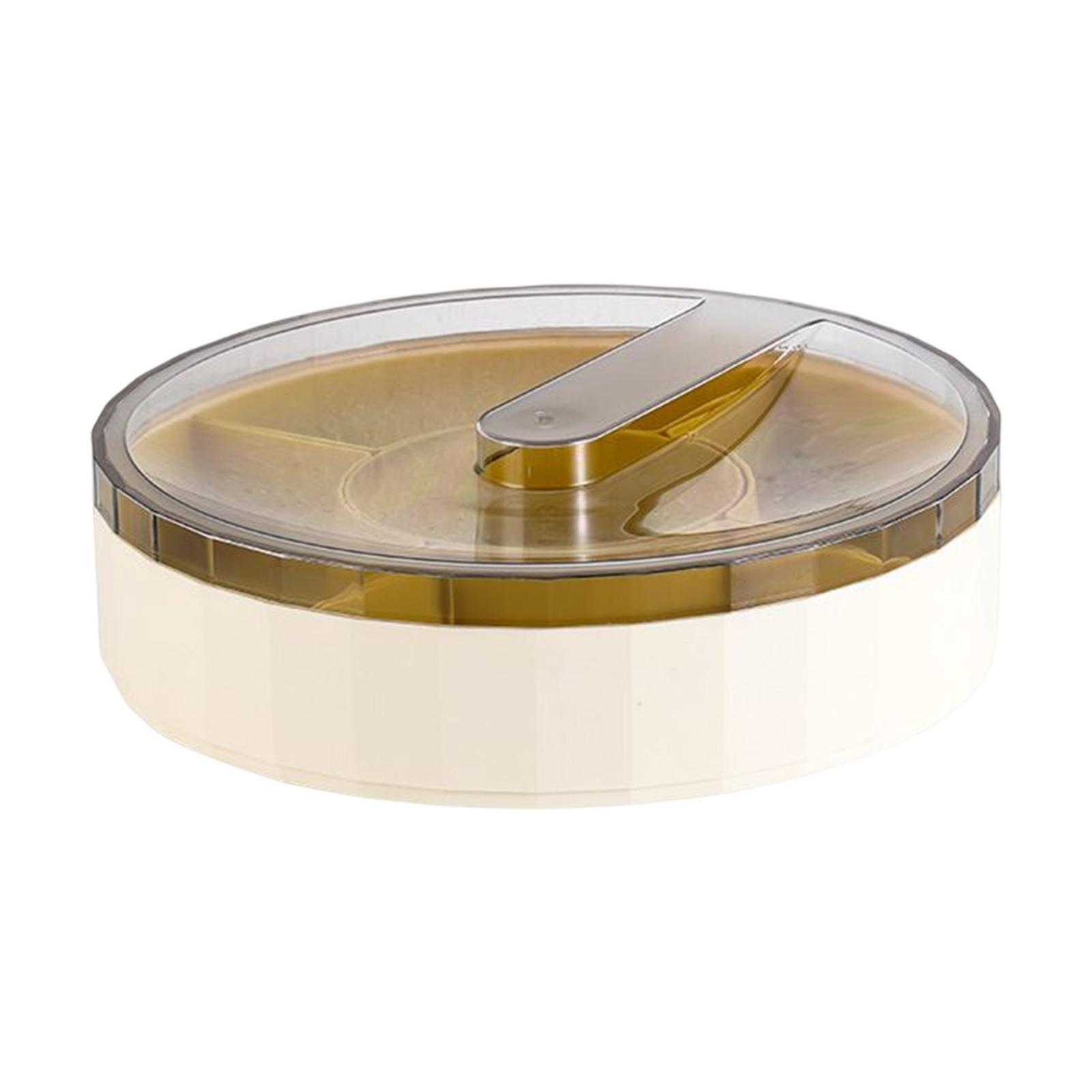 Rotating Storage Box Fruit Plate Multipurpose Tray for Party Kitchen Home