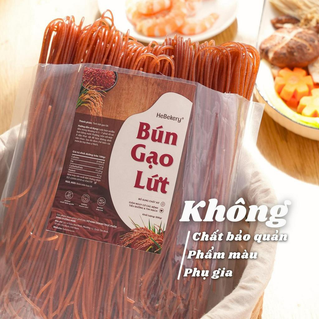 Bún Gạo Lứt Đỏ Eat Clean - Keto - Das - Bún Gạo Lứt Ăn Kiêng Healthy HeBekery by HeBe