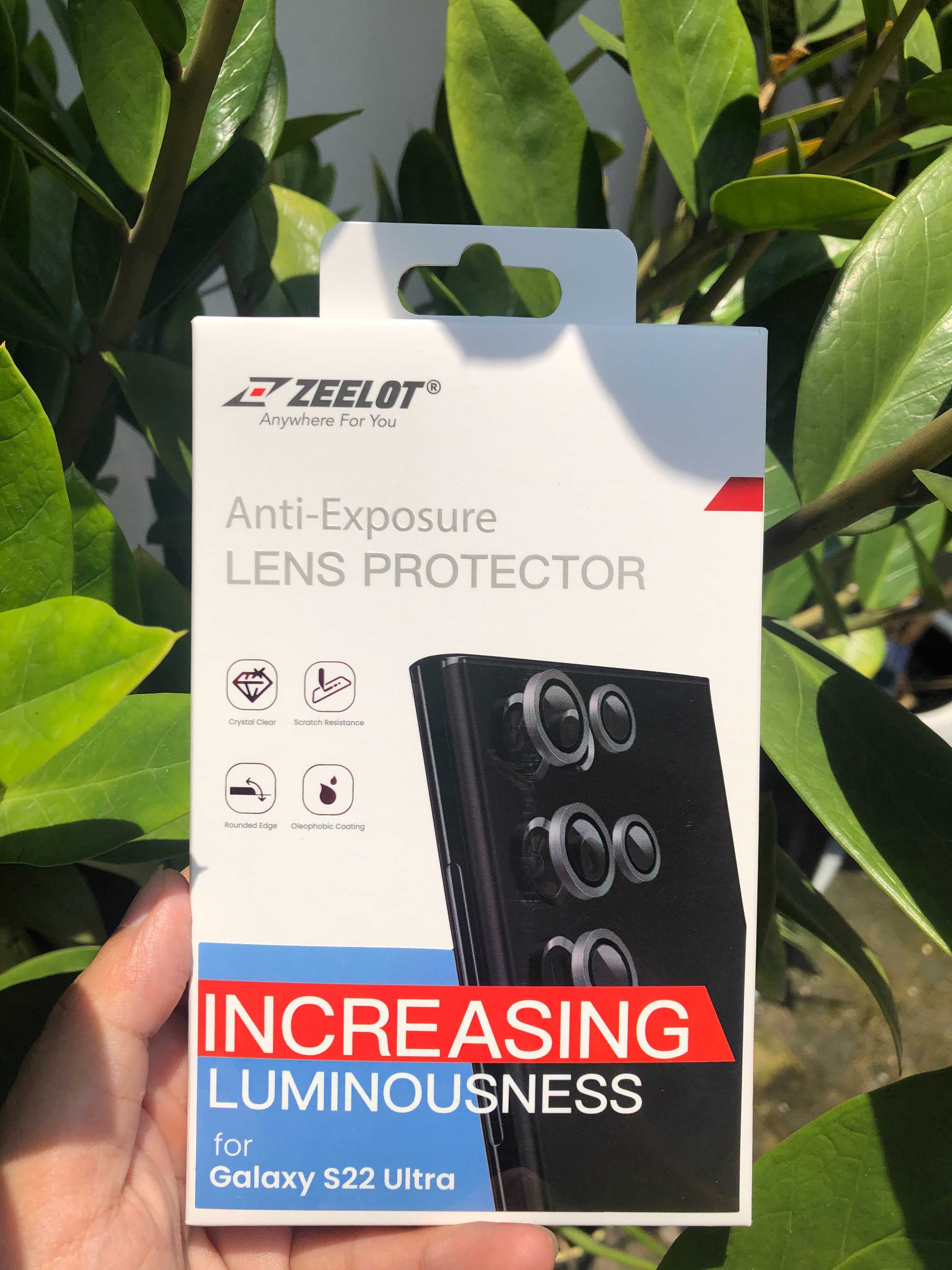 Miếng Dán Cường Lực Camera ZEELOT dành cho Samsung S23 Ultra/S22 Ultra PISHIELD - Hàng Chính Hãng