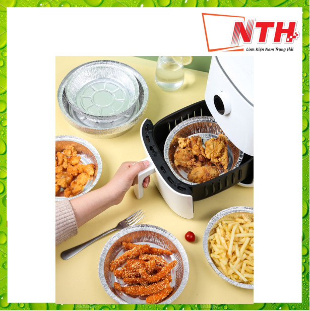 SET 10 CÁI KHAY GIẤY BẠC NỒI CHIÊN KHÔNG DẦU -NTH