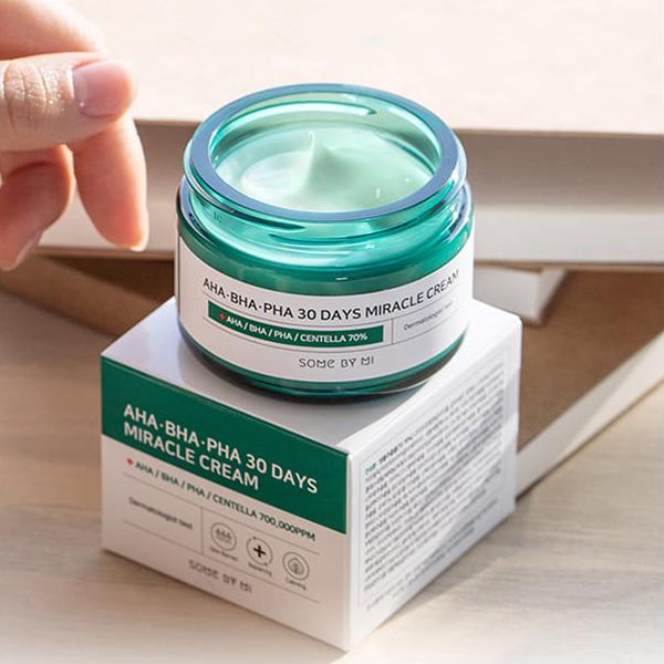 Combo 2 sản phẩm Tinh chất ngăn ngừa Some By Mi AHA-BHA-PHA 30 Days Miracle Serum 50ml và Kem Dưỡng ngăn ngừa Some By Mi AHA-BHA-PHA 30 Days Miracle Cream 50ml