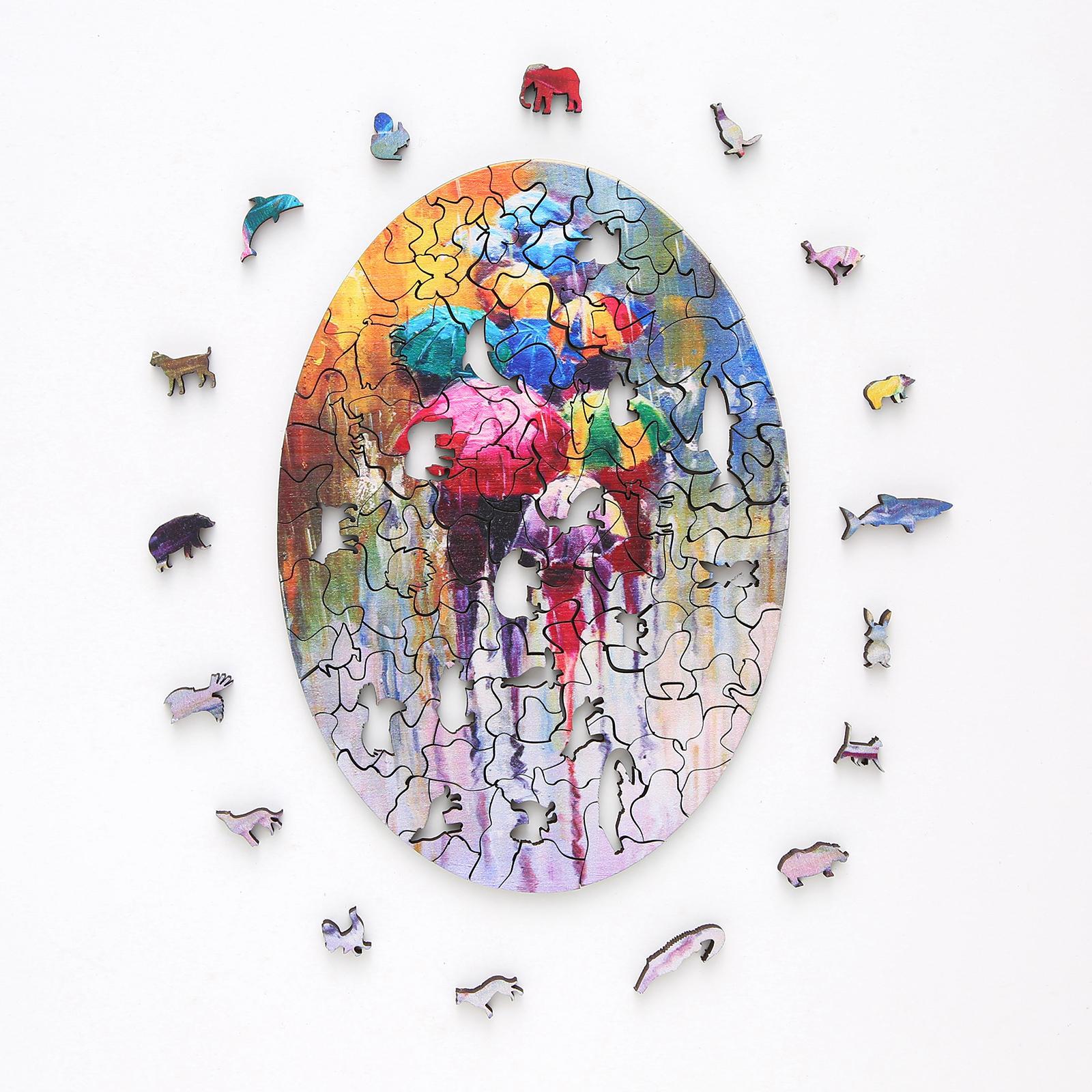 Model DIY Craft  Wooden Jigsaw Puzzle for Adults Kids