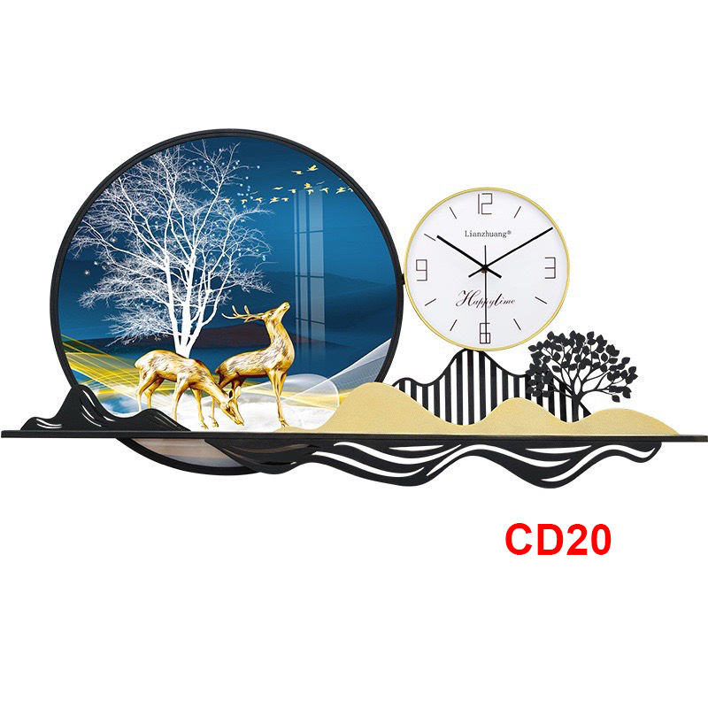 Đồng hồ treo tường trang trí decor CD20 kích thước 100 x 50 cm