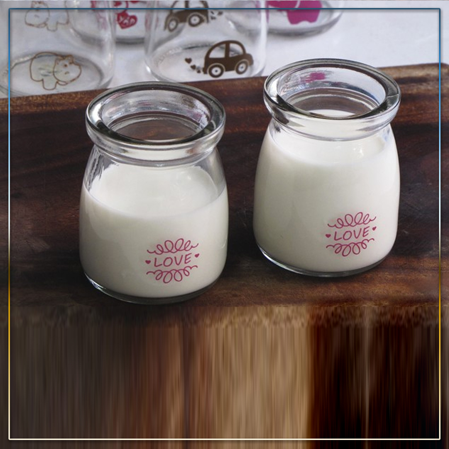 Bộ 24 hũ sữa chua thủy tinh TẶNG 02 KHAY LÀM THẠCH, LÀM ĐÁ CAO CẤP