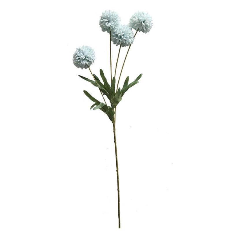 Cành cúc Ping Poong cao cấp 60cm 4 nhánh hoa giống thật đến 99%, hoa decor
