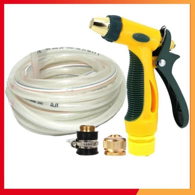 Bộ dây vòi xịt nước rửa xe, tưới cây tăng áp 3 lần,loại 15M 206317