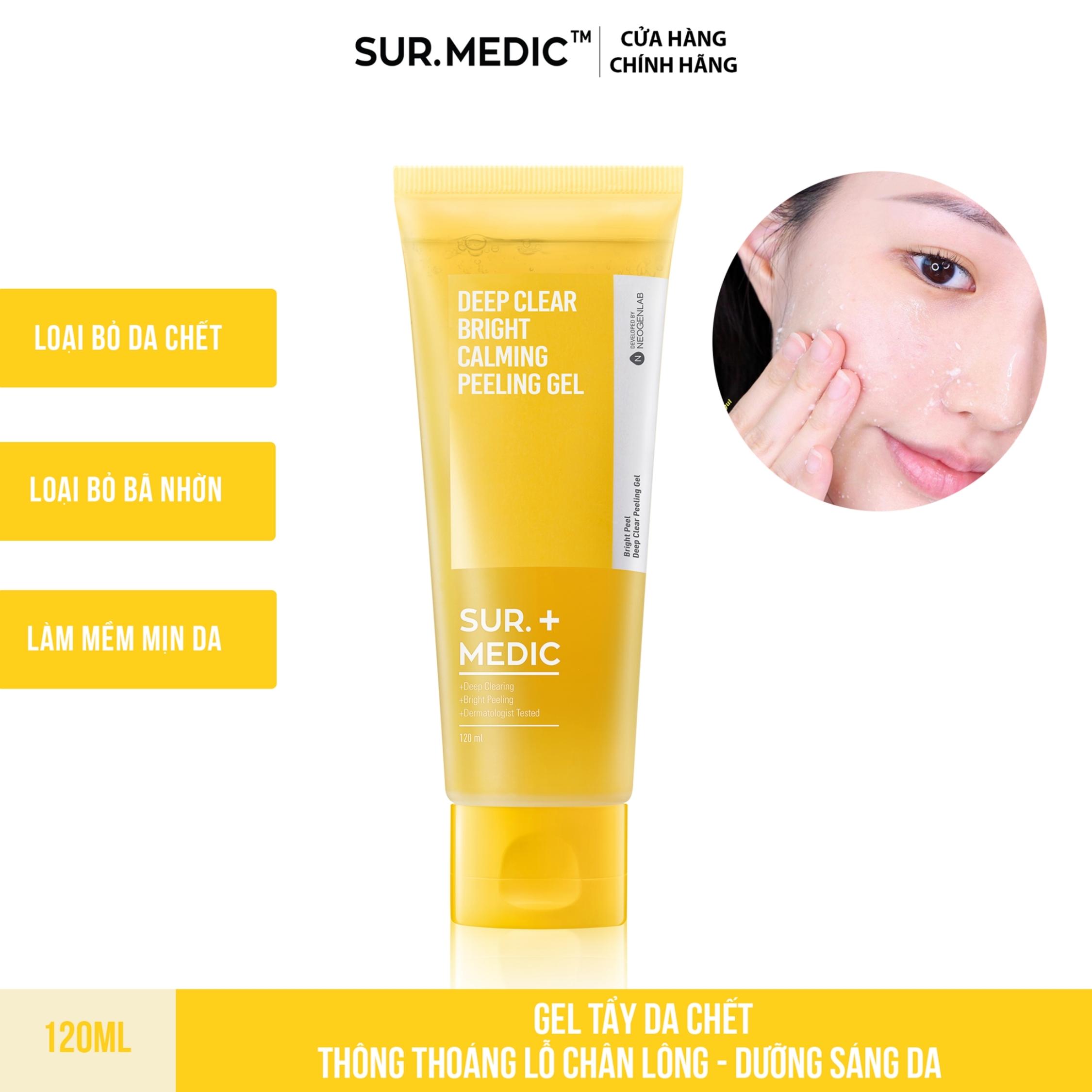 Tẩy Tế Bào Chết Sur Medic Deep Clear Bright Calming Peeling Gel Làm Sáng Da Dạng Gel 120ml