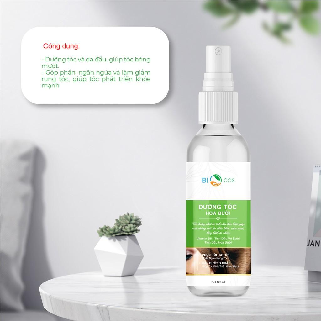 Dưỡng Tóc Hoa Bưởi BIOCOS 120ml - Phục Hồi Hư Tổn, Ngăn Ngừa Rụng Tóc