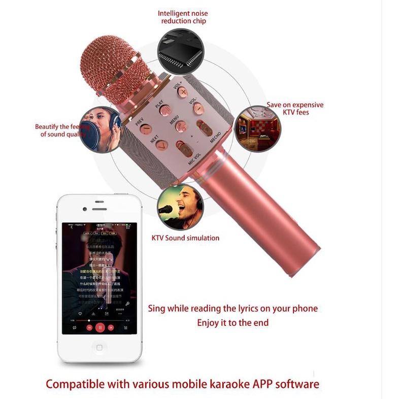 Micro bluetooth Phiên Bản Tiếng Anh K Hát treasure Không Dây Phiên Bản Tiếng Anh