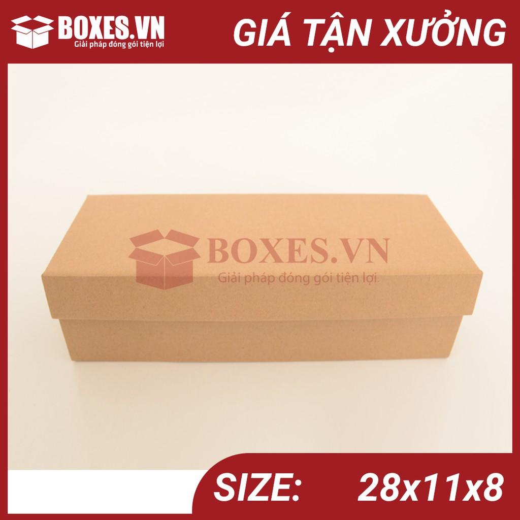 Combo 100 hộp giấy carton đựng giày 28x11x8 cm giá tại xưởng