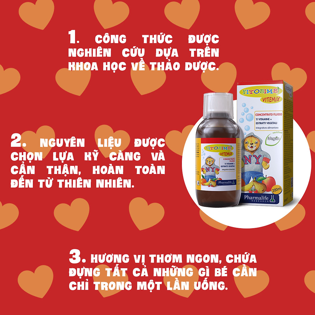 Fitobimbi Vitemix, siro bổ sung Vitamin cần thiết cho trẻ