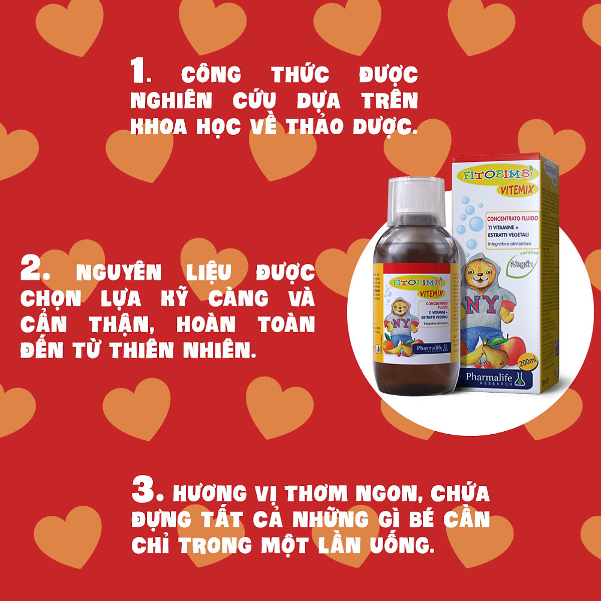 Fitobimbi Vitemix, siro bổ sung Vitamin cần thiết cho trẻ (200ml)