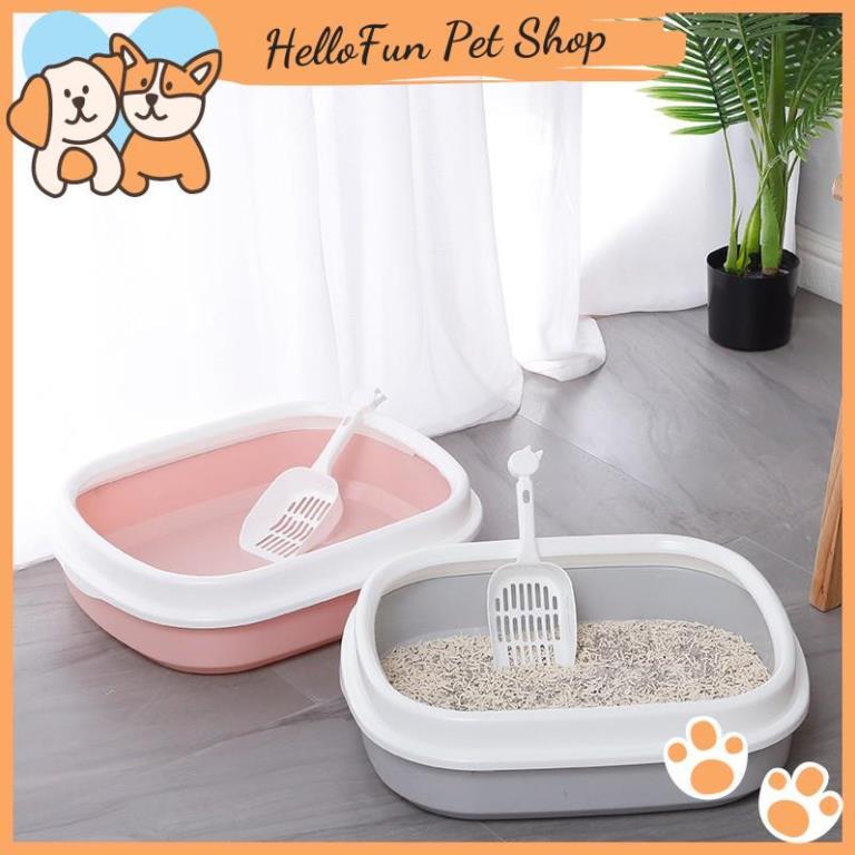 Khay vệ sinh cho thú cưng kích thước 46*38*13cm (Tặng kèm xẻng xúc cát