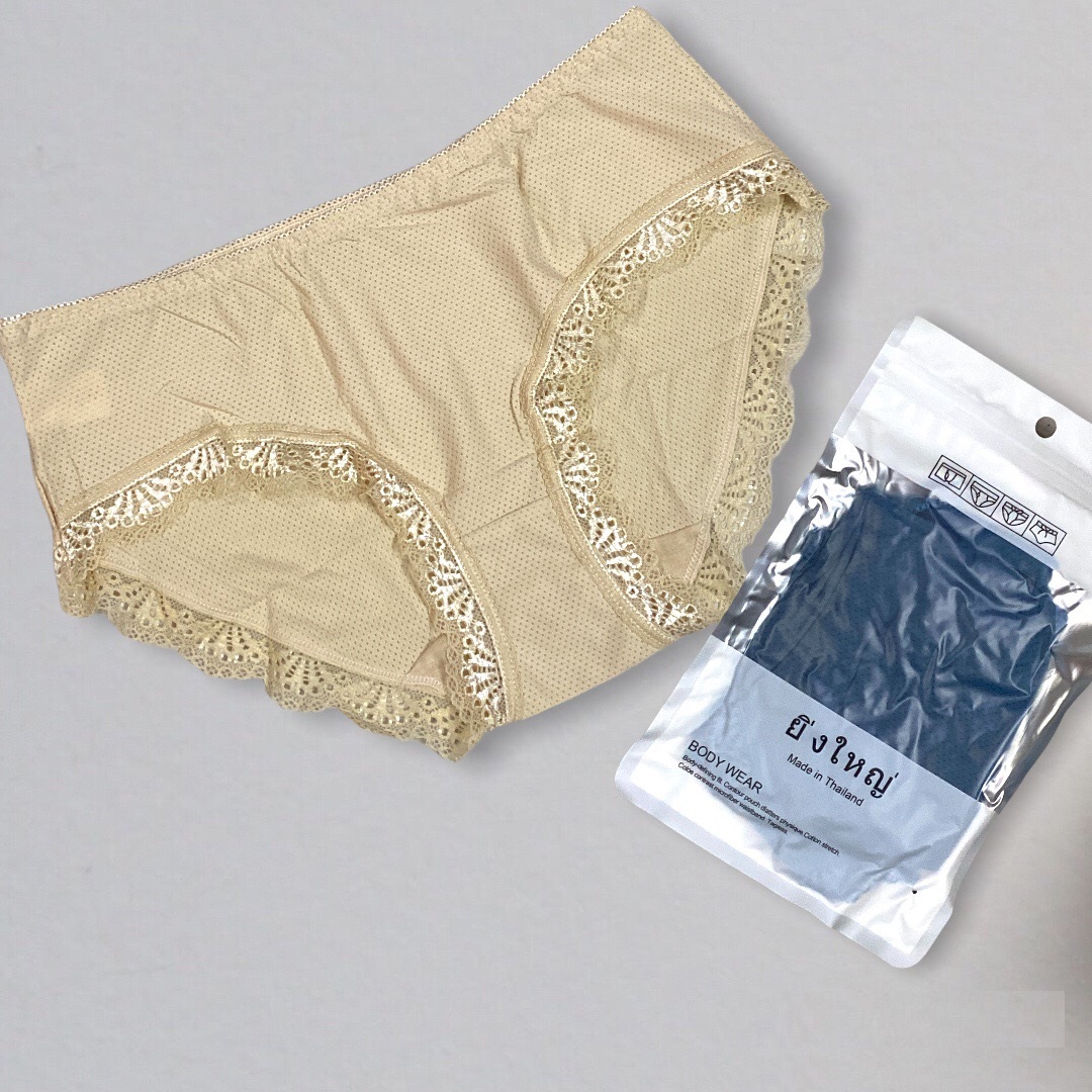 Combo 5 Quần Lót Nữ Thông Hơi Trơn Viền Ren Thái Lan 5866 – Siêu Mềm Mại, Thoáng Khí