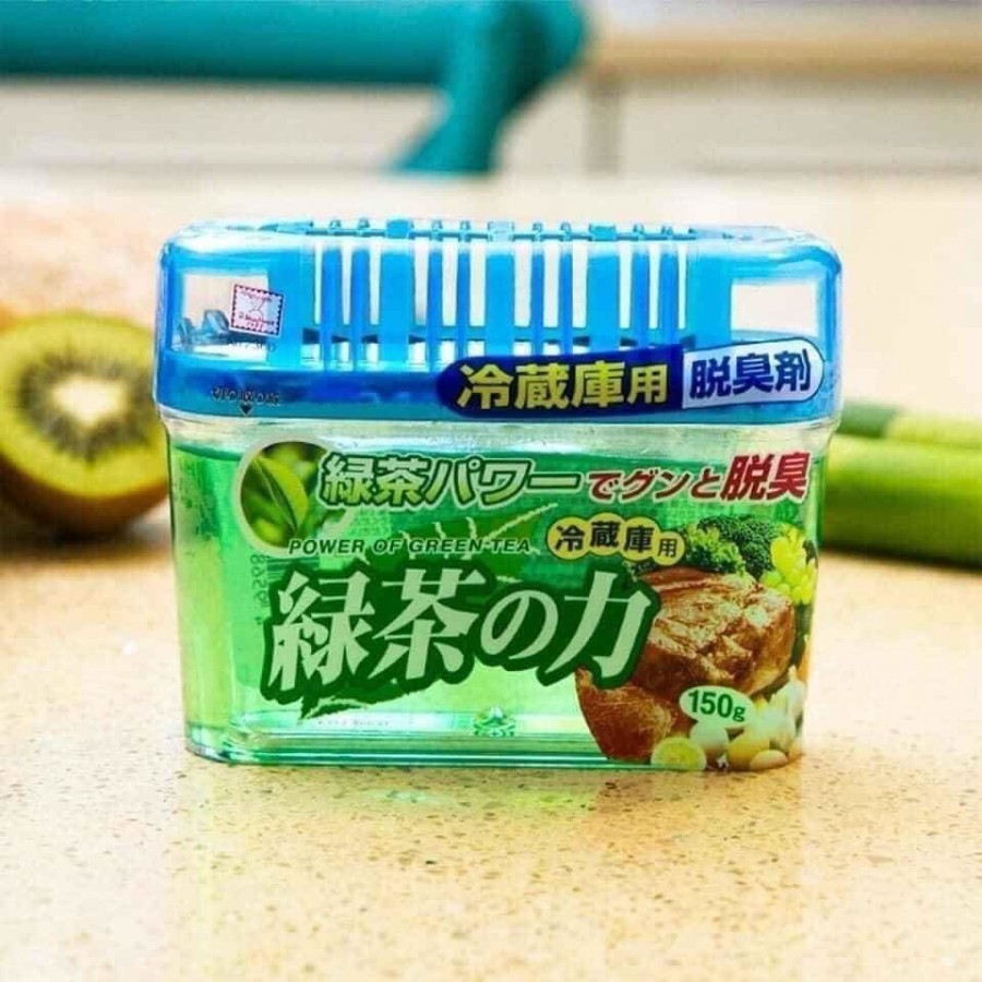 Sáp khử mùi tủ lạnh 150g, khử mùi mạnh mẽ các mùi khó chịu đáng lo ngại với sức mạnh của trà xanh - nội địa Nhật Bản