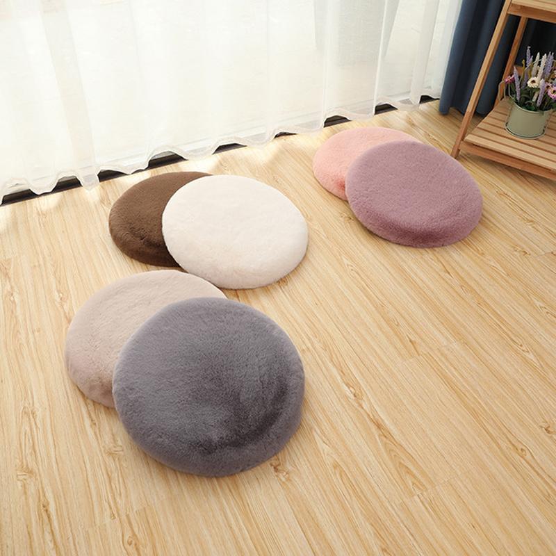 Ins Đệm Tròn Dày Futon Có Thể Giặt Được Đầm Phân Tất Nam Thảm Bay Cửa Sổ Đệm Nhà Lông Đệm Ghế