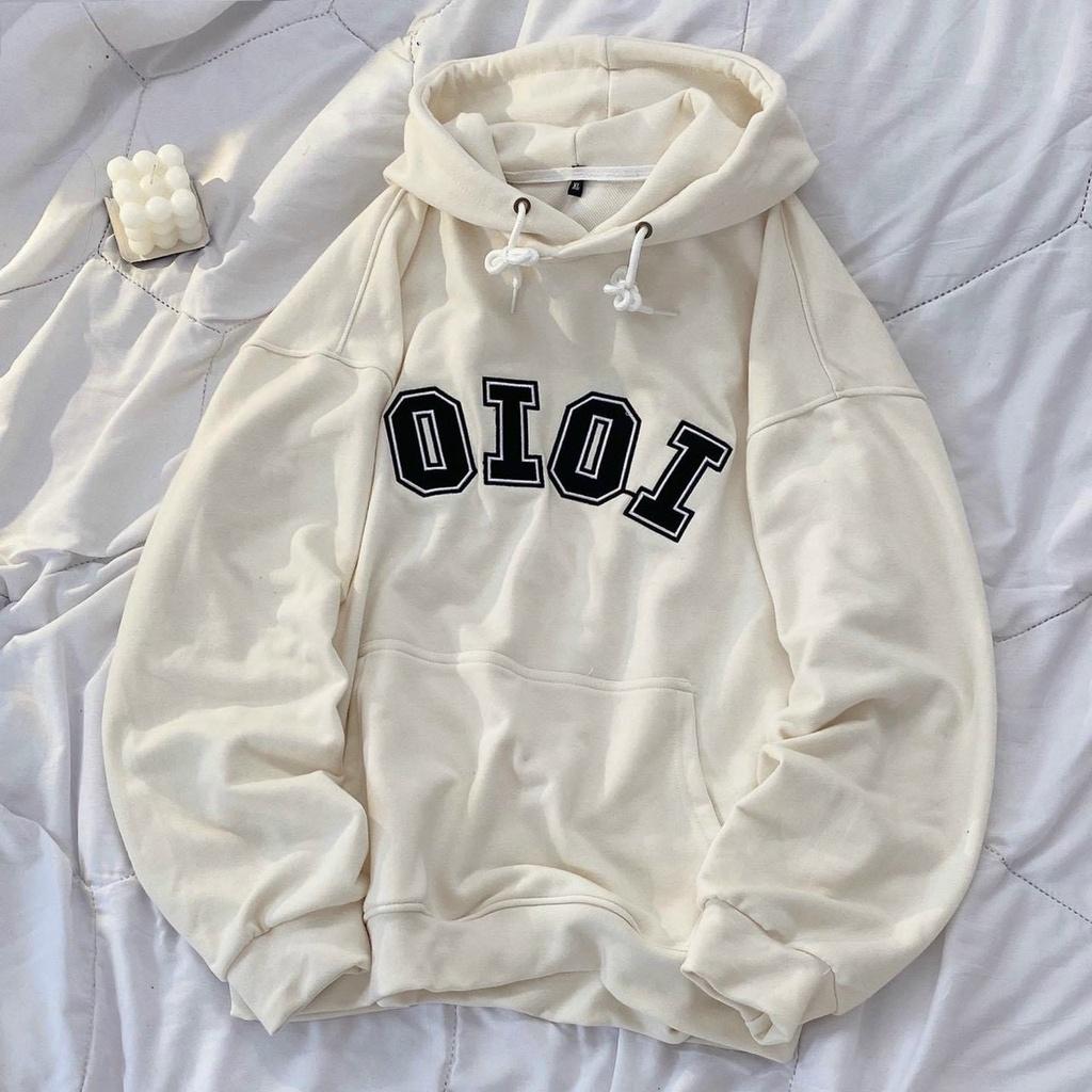 Áo Hoodie Unisex Form Rộng Nỉ Bông Thêu Chữ Sắc nét