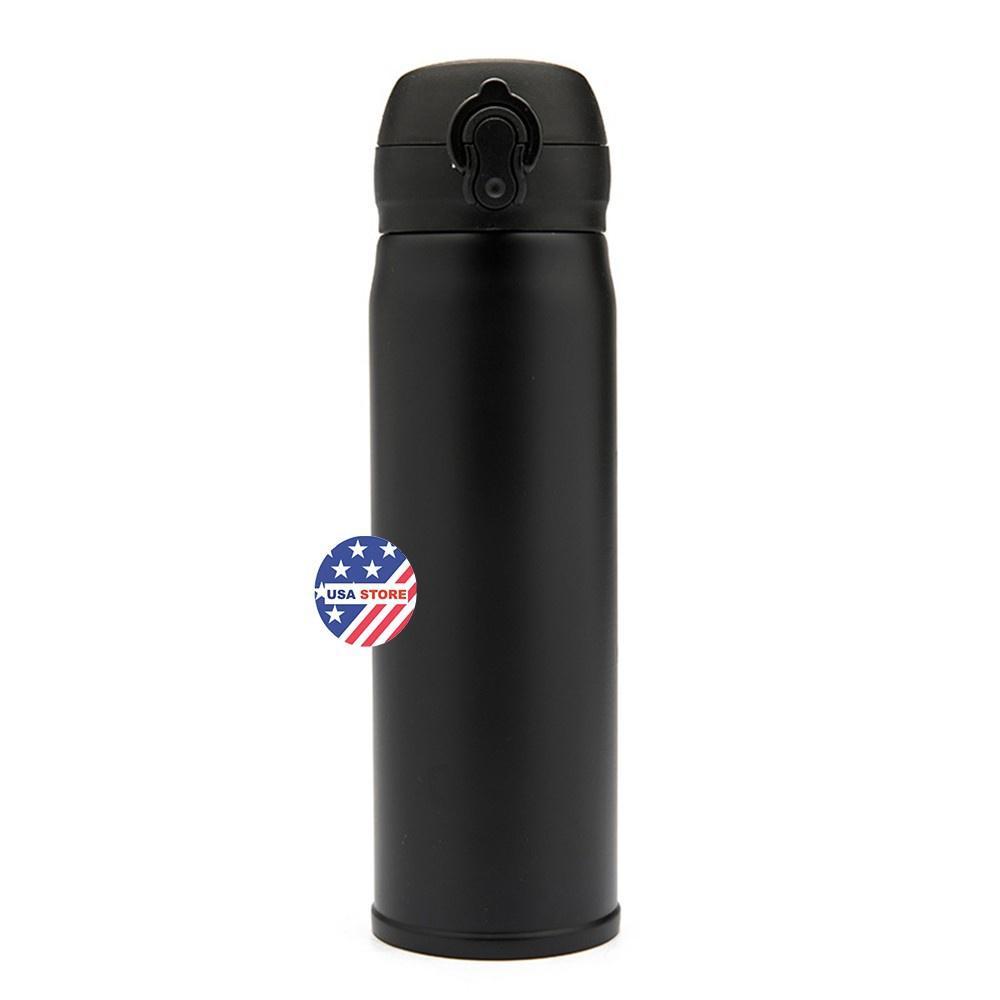 Bình Đựng Nước Giữ Nhiệt Nóng Lạnh Inox 304 Cao Cấp NẮP BẬT T15 - 500ml