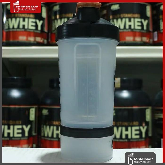 Bình nước shake bottle ON Gold Standard 3 tầng