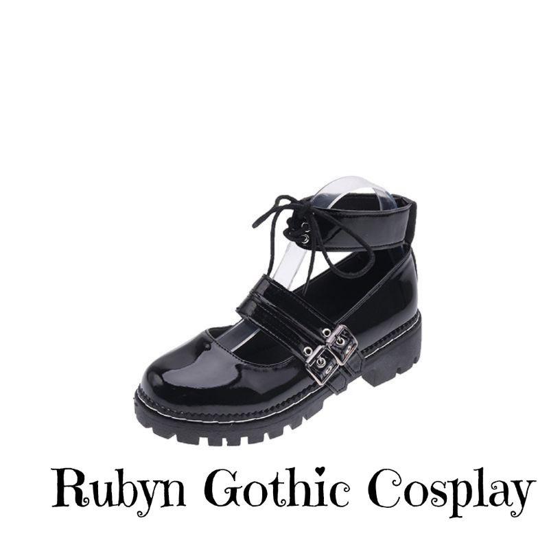 Giày búp bê lolita Mary Janes 2 quai ( BÓNG và NHÁM ) Size từ 35 - 40, 115